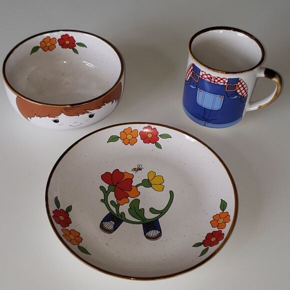 VNTG Innovative Children 3 Piece Stackable Dish Set - Picture 2 of 7